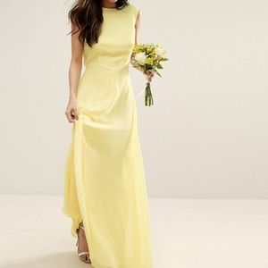 Yellow maxi dress